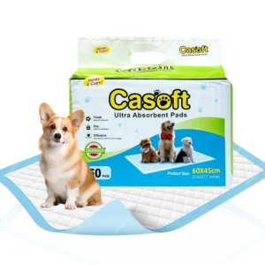 Super Absorbent Pet Pee Pad for Puppy Accidents Heavy Duty 60x60cm Dog Friendly