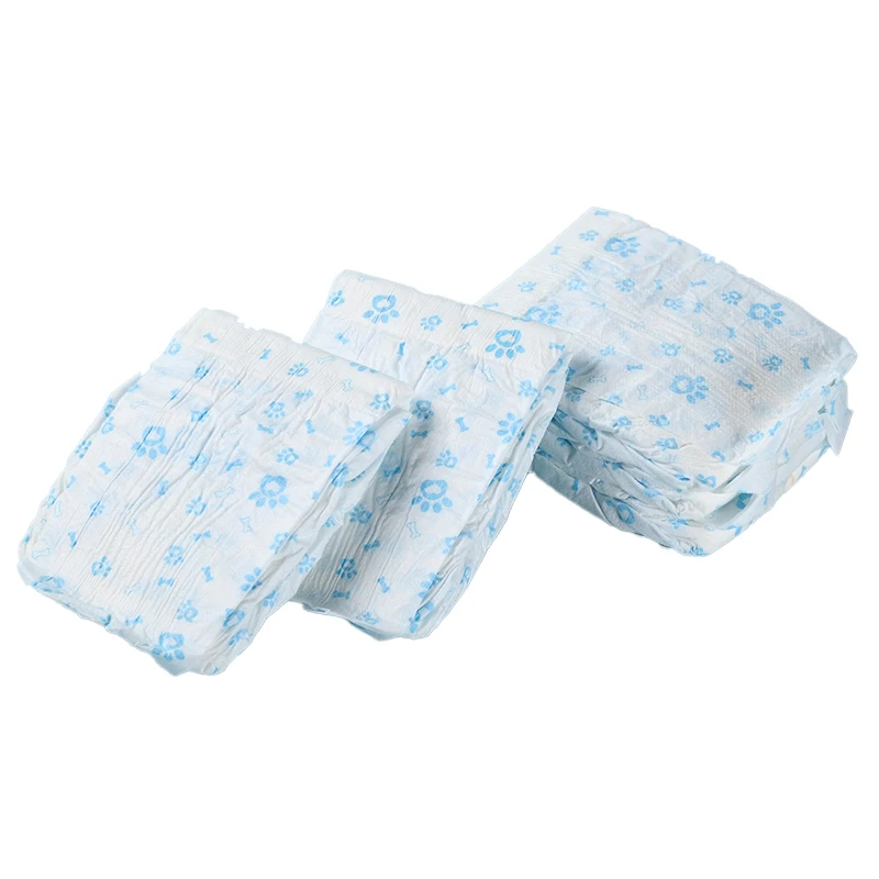 Super Absorbent Waterproof Breathable Cotton Portable Dog Disposable Diapers with Leak Protection