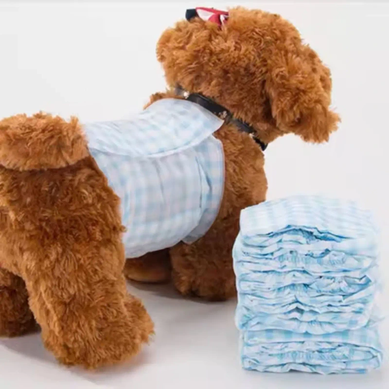 Super Absorption Breathable Leak Proof Disposable Male Pet Diapers Biodegradable Pet Pads Printed Feature Free Samples Available