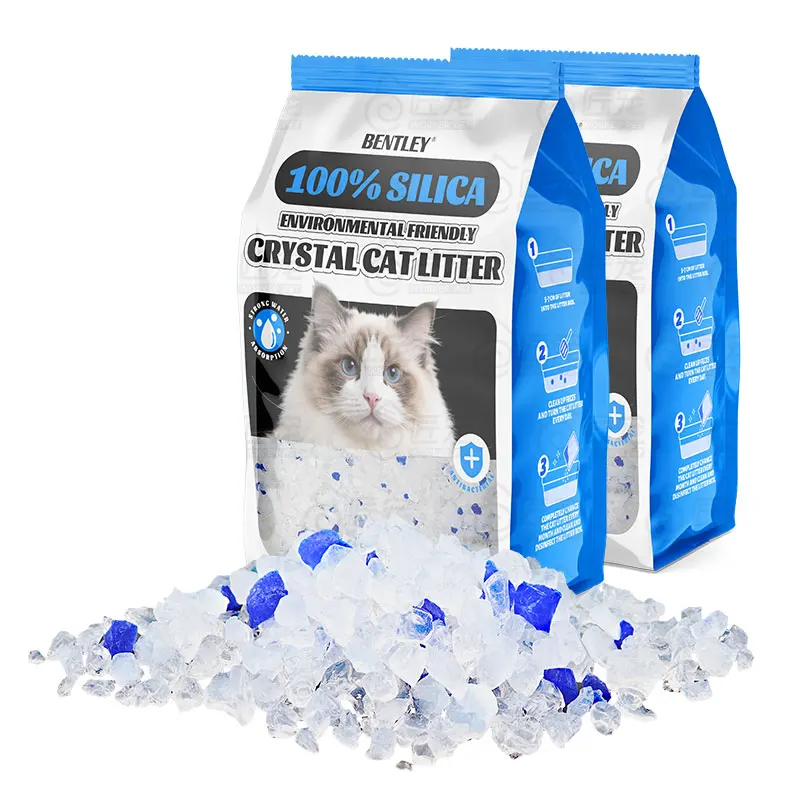 Superior Absorbent Long Lasting Arena Para Gatos New Type Crystal Cat Silica Gel Ph Testing Cat Toilet Cat Litter
