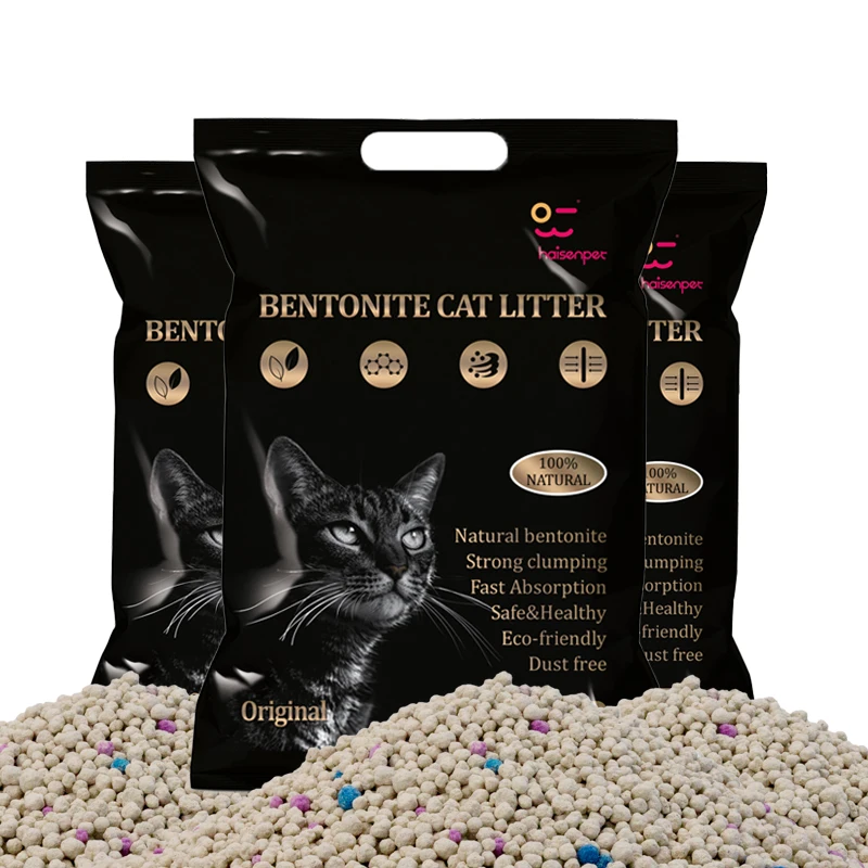 Supplier Sale Premium Cat Litter Dust Free Odour Lock Strong Clumping 100% Natural Bentonite Arena Para Gato