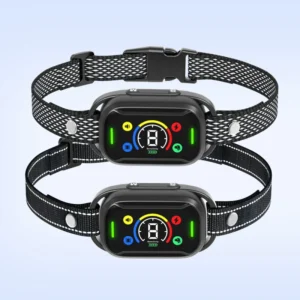 TIZE Patent Color Screen Smart Dog Device Vibration Anti Bark Collar