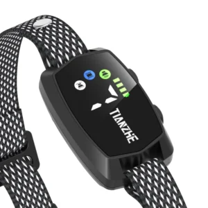 TIZE Rechargeable Anti Bark Collar No Shock Color Screen No Barking Control Training Collars for Small Medium Dog
