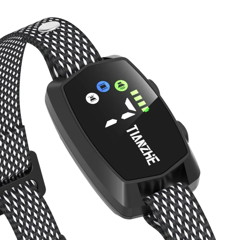 TIZE Rechargeable Anti Bark Collar No Shock Color Screen No Barking Control Training Collars for Small Medium Dog