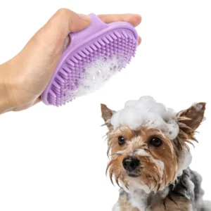 TPR Rubber Pet Shower Brush for Dogs and Cats Small Animals Bathroom Use Hand Wear Durable All Seasons