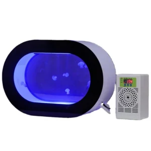 Table Viewing 8L Black Aquarium Jellyfish Ecological Tank Multi-Purpose Acrylic Tank Made of Plastic