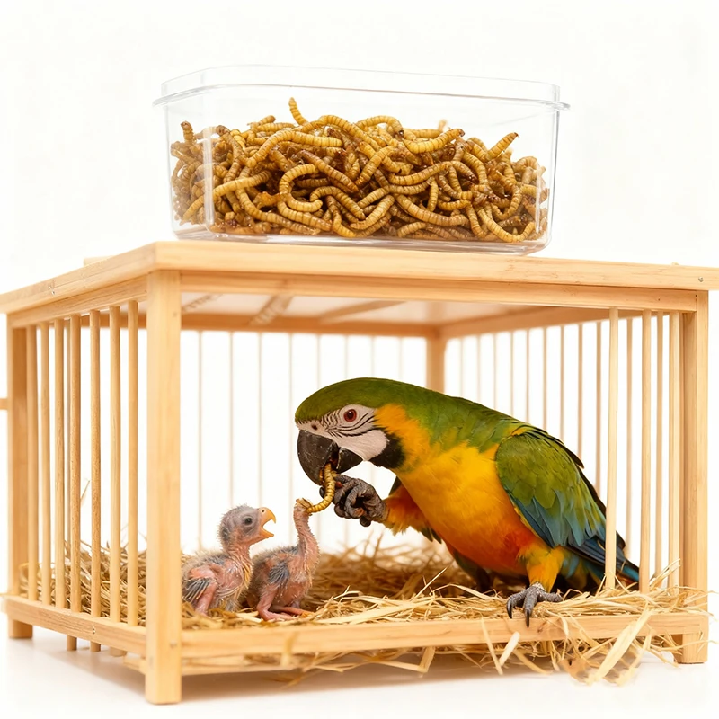 The Factory Directly Supplies Mealworms Which Are Used As Pet Snacks for Turtles Hamsters and Other Pets