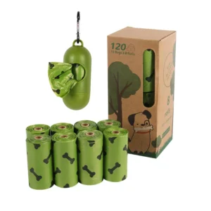 Thickened Disposable Biodegradable High Density Polyethylene Flat Mouth Pet Waste Bags for Cleaning up After Your Dog