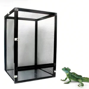 TianboChenghai NX 06 Black Aluminum Alloy Cage Durable Eco Friendly Chameleon Screen Reptiles Amphibians