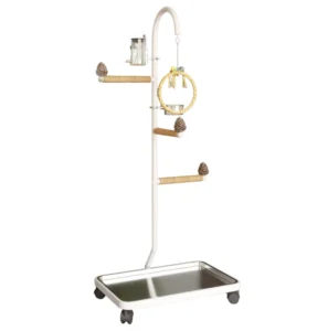 Tiger skin Parrot Bird Stand Training Floor standing Large Bird Climbing Frame Removable Grinding Claw Hand Bird Supplies