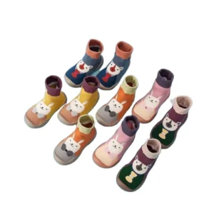 Toddler Baby Girls Boys Ankle Knitted Cartoon Animal Print Autumn Casual Breathable Sustainable Spandex Polyester Cotton Socks