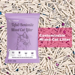 Tofu Bentonite Mixed Cat Litter Dual Formula Strong Water Absorption Long Lasting Deodorization Bulk Order Available