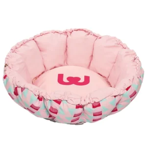 Touchdog Petal Pet Bed Adjustable Drawstring Dog Cat Nest Mat Scratch Resistant Small Medium Puppy Sleeping Bed