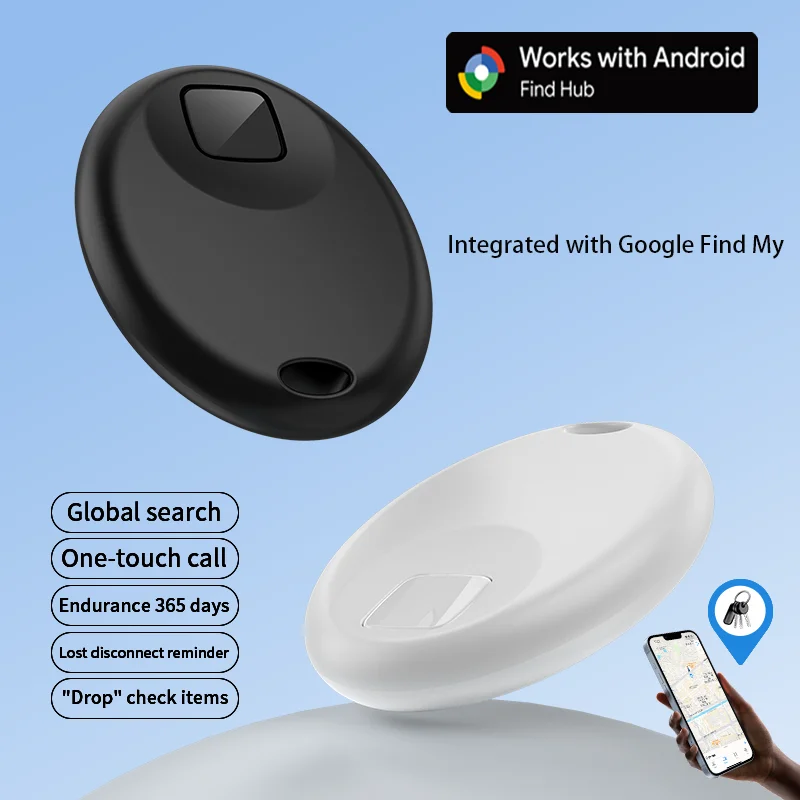 Tracker Compatible with Android Find My Device and Offers Precise Global Positioning for Pets and Children