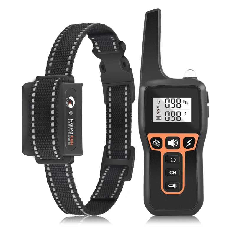 Training Dog Collar Anti Bark Collar Adjustable TPU Strap Dog Remote Training Dog Collar