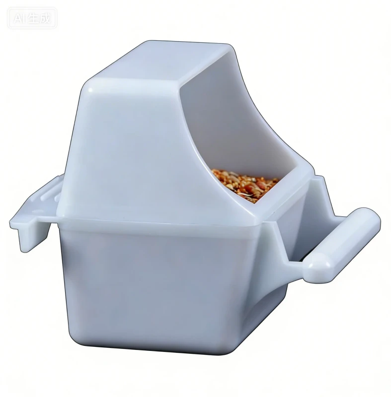 Transparent Eco-Friendly Durable Internal & External Hanging Bird Feeder Anti-Spill Parrot Food & Water Cup Bird Supplies