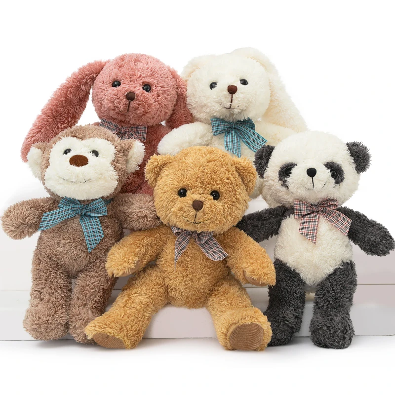 US in Stock Small Cute Animal Plush Toys Mini Stuffed Animals Varieties Kids Gift Collection Bedroom Decor