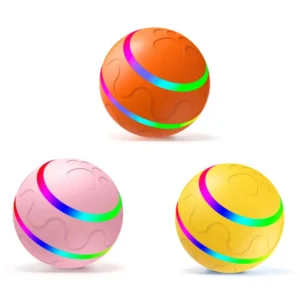 USB Rechargeable Pet Interactive Movement Toy Automatic Luminous Rolling Ball for Puppy Cat Medium Dogs