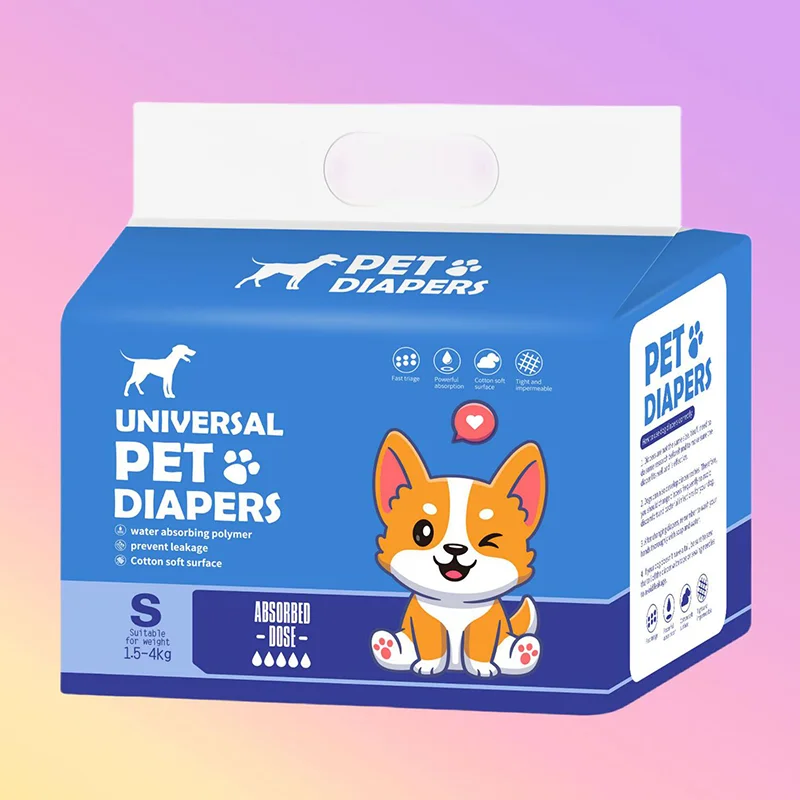 Ultra Absorbent ODM OEM Custom High Quality Leak Proof Xxl Cover Small Breed Female Male Disposable Pet Dog Diapers