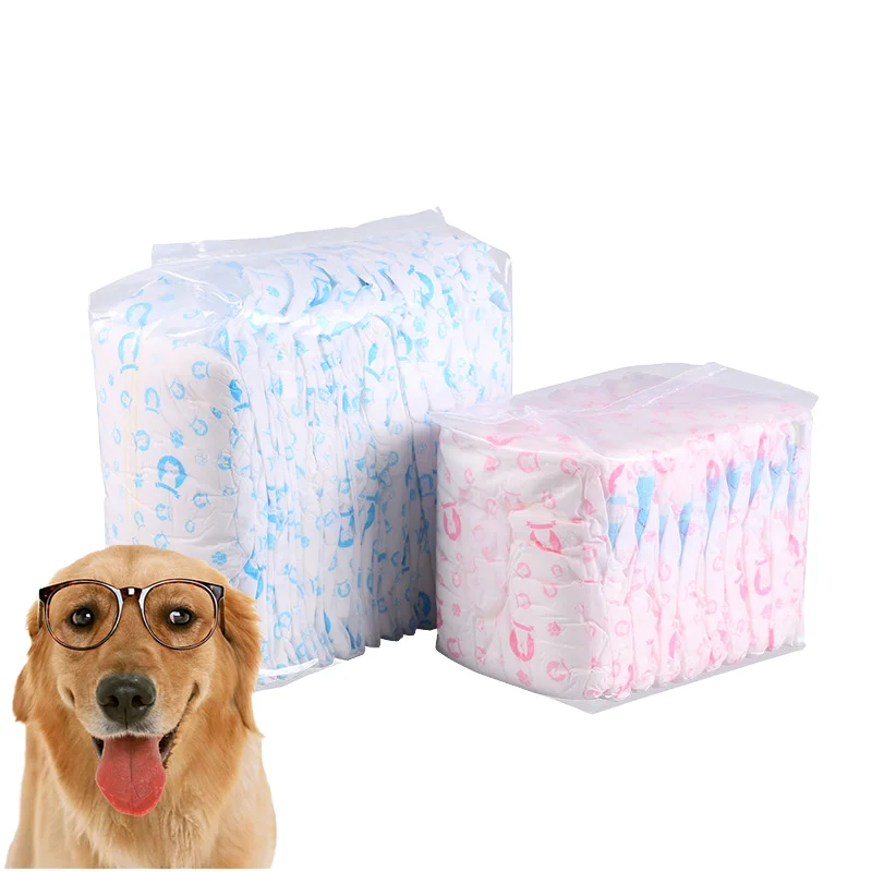 Ultra Soft Cotton Disposable Dog Diapers Heavy Absorbency Snug Feature Custom Puppy Accessories for Small Dogs Order Protection
