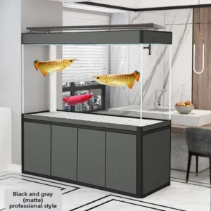 Ultra white Glass Dragon Fish Tank Bottom Filter Screen Partition Aquarium Floor standing Aquarium Accessories