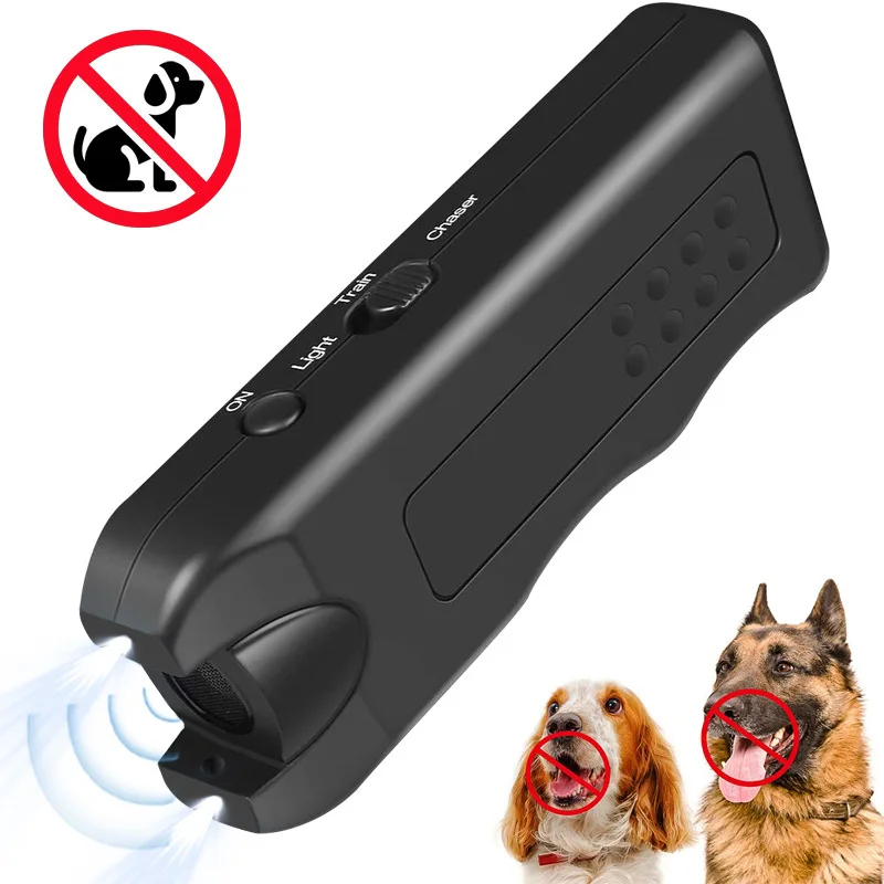 Ultrasonic Anti Barking Device Handheld Portable Outdoor Dog Repelling Bite Preventing Bark Stopping Customizable