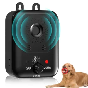 Ultrasonic Anti Barking Device for Dogs Rechargeable Waterproof Plastic Bark Control Trainer and Suppressor