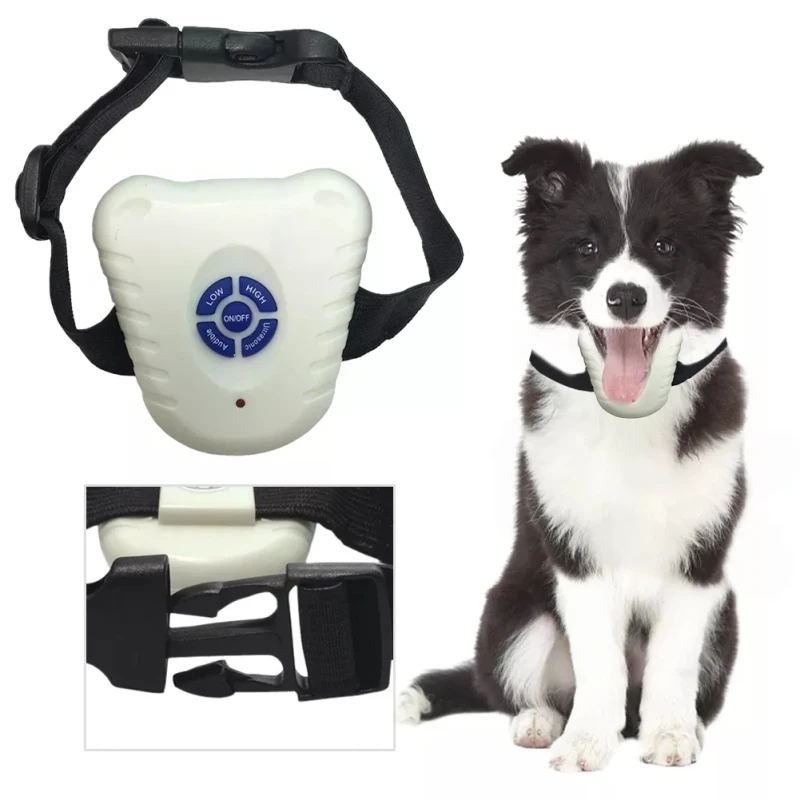 Ultrasonic Barking Repeller Control Trainer Dog Stop Bark Collar Training Device Pet Puppy Anti Barking Dog Training Collar