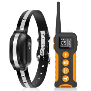 Ultrasonic Dog Bark Control Device IP67 Waterproof Shock Vibration Beeper Training Modes 1100 Yards Range for Outdoor