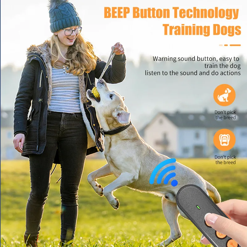 Ultrasonic Dog Bark Control Device Smart Anti Barking Trainer Pet Training Device Behavior Correction Tool