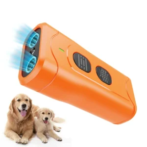 Ultrasonic Dog Bark Deterrent Portable & Rechargeable Bark Control Device for Pet Behavior Correction and Training