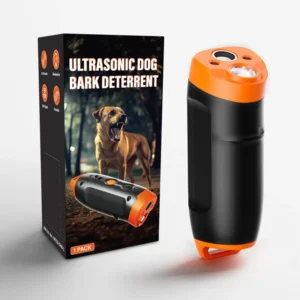 Ultrasonic Dog Barking Control Devices to Stop Barking and Training With 40FT and Separate Flashlight