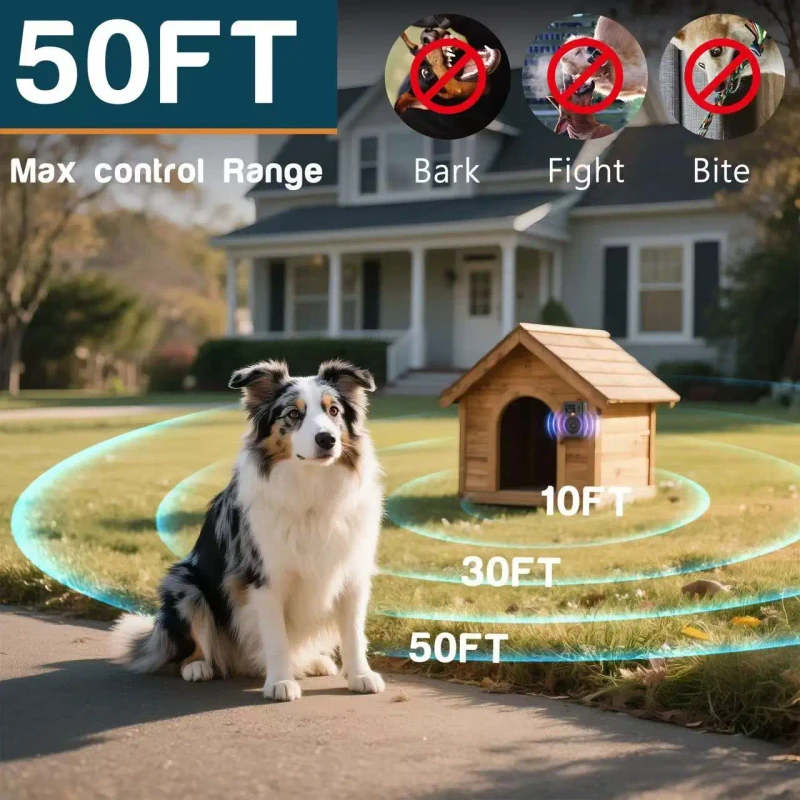 Ultrasonic Dog Repeller Bark Stop Barking Device Deterrent Bark Control Device Handheld Dog