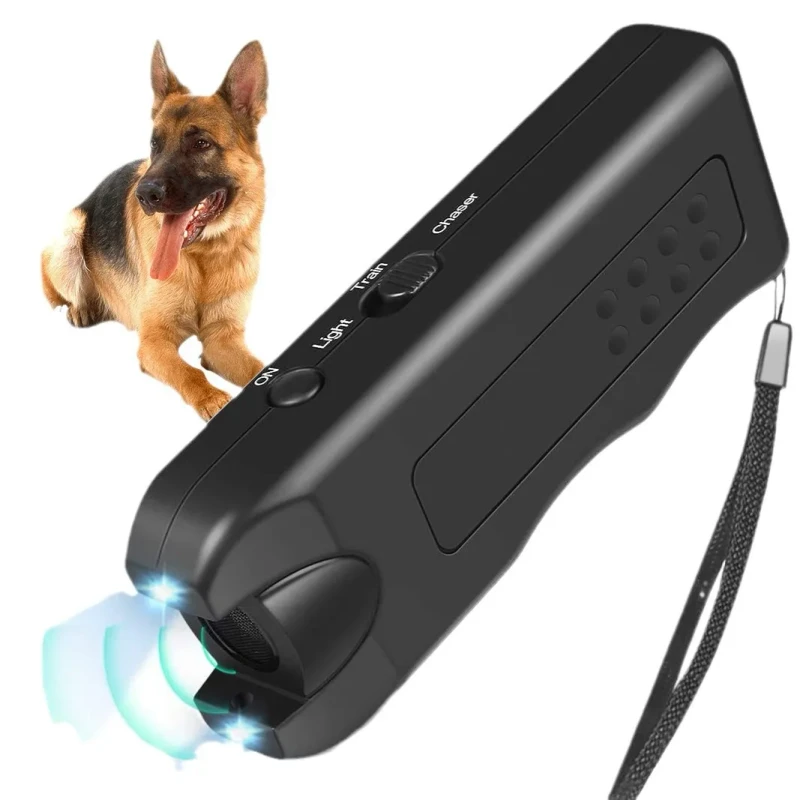 Ultrasonic Dog Training Device Anti Barking Waterproof Repellent Button High Power Outdoor Bark Control