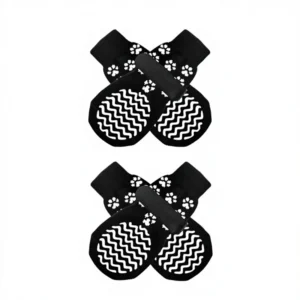 VOLPET Pet Socks for Cats & Dogs Shoe Covers Small Medium Non Slip Paw Protection 6 Piece Set All Seasons