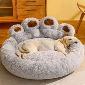 W86 Pet Dog Bed for All Seasons Paw Plush Warm Cat Bed Comfortable for Small Large Dog Bed Design Dog Products