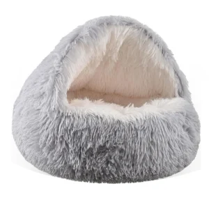 Warm Breathable Shell Shaped PP Cotton Pet Bed Semi Enclosed Design for Cats & Dogs Indoor Use