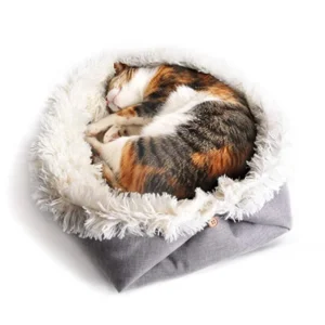 Warm Plush Pet Bed Cat Mat Foldable Dog Beds Super Soft Puppy Bed House Nest Multifunctional Cushion Pet Product