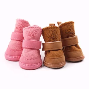 Warm Winter Pet Shoes for Small Dogs Non slip Dog Cat Snow Boots Chihuahua Shih Tzu Shoes Mascotas Zapatos Perro Pet Supplies