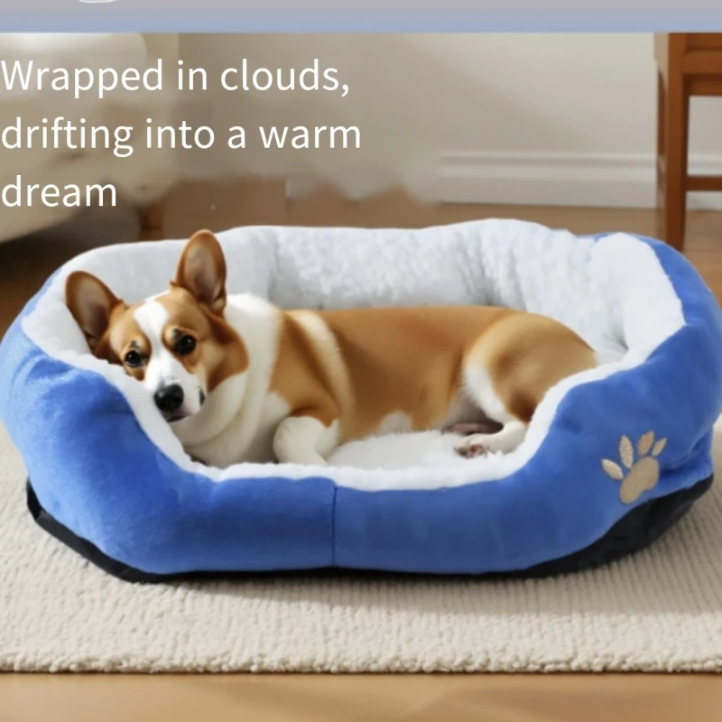 Warm and Comfortable Cotton Dog Bed Soft Dog Sofa Pet Parts Store Hospital Bed