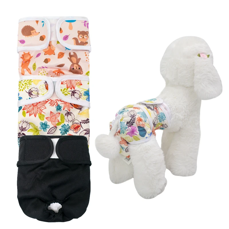 Washable Adjustable High Absorbency Diapers for Female Puppies