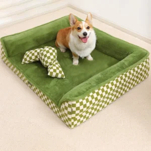 Washable Dog Colorful Soft Warm Pet Bed Oem Available Custom Logo Foldable Luxury Sofa Large Cat Bed Pet Dog Bed