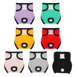 Washable Dog Diaper Female Dog Diapers Period Panties Sanitary Napkin Safety Pants Reusable Doggie Diaper Wraps for Female Dogs