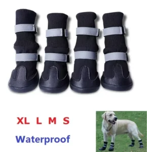 Waterproof Cat Non Slip Boots Rubber 4 Pcs Shoes Socks Outdoor Sports Dog Socks With Grip