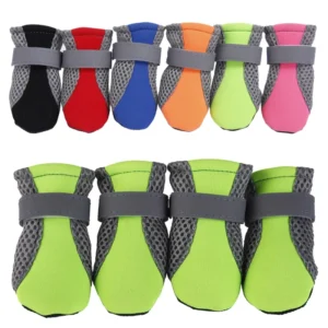 Waterproof Dog Shoes Outdoor Anti Slip Dog Paw Protectors Shoes Reflective Dog Booties