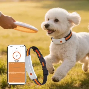 Waterproof GPS Dog Collar Heart Rate Respiratory Rate Health Tracker