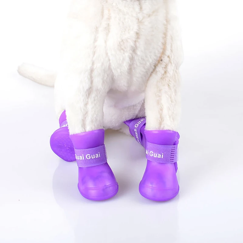Waterproof Rain Silicone Jelly Color Pet Shoe Socks for Dogs Cats Pet Shoes for Dogs Cat Shoes