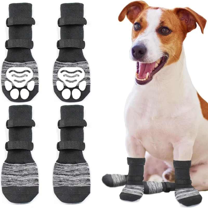 Waterproof and Anti Slip Pet Socks for Small and Medium Sized Dogs Cat and Dog Shoes for Outdoor Use