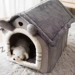 Winter New Style Dog Cat Cave Customized Comfortable Velvet Lightweight Folding Pet House