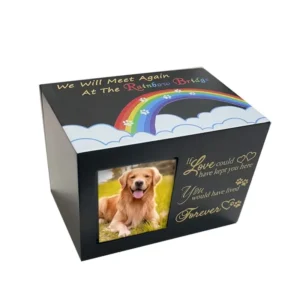 Wooden Pet Ashes Box Dog Cat Coffin Urn Pet Funeral Supplies Solid Wood Ashes Coffin Box